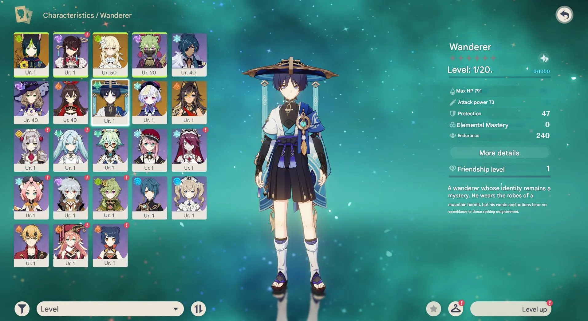 GI1539 Starter Wanderer + Tulaytullah's Remembrance + Tighnari, AR47, Europe 